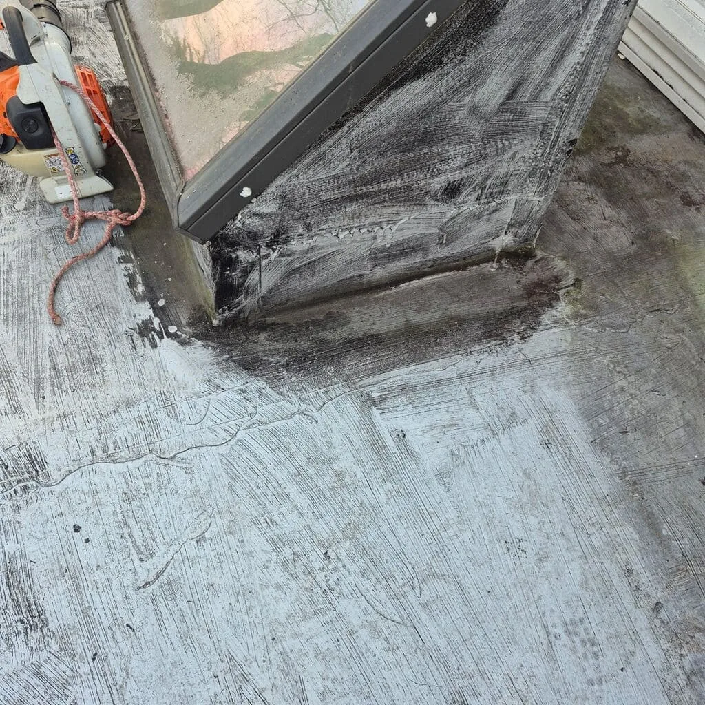 roof damage before repair in silver spring md