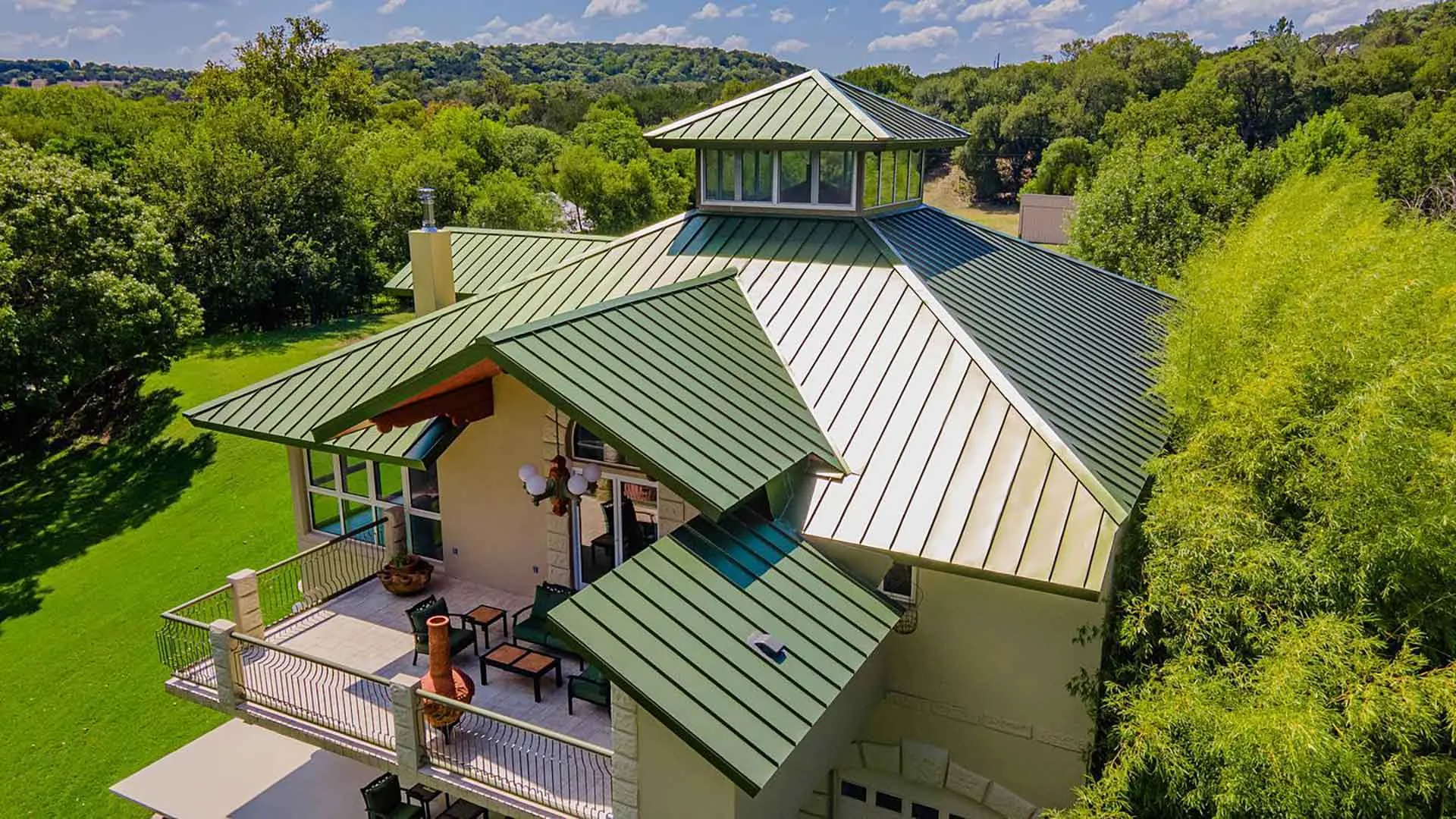 Standing seam metal roofing in Maryland residential property