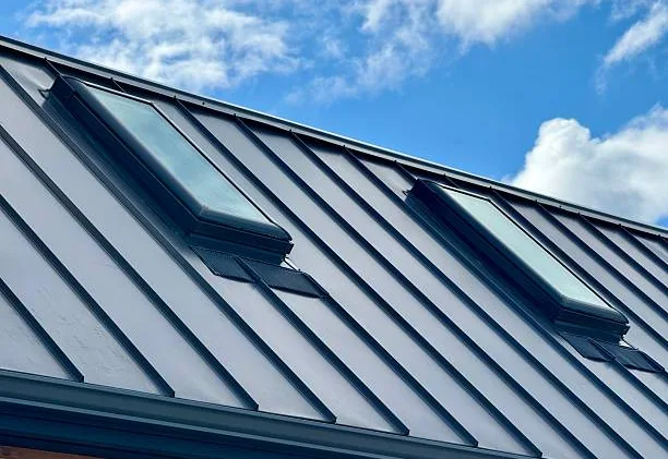 Modern skylight installed on Germantown MD home roof allowing natural sunlight into interior space